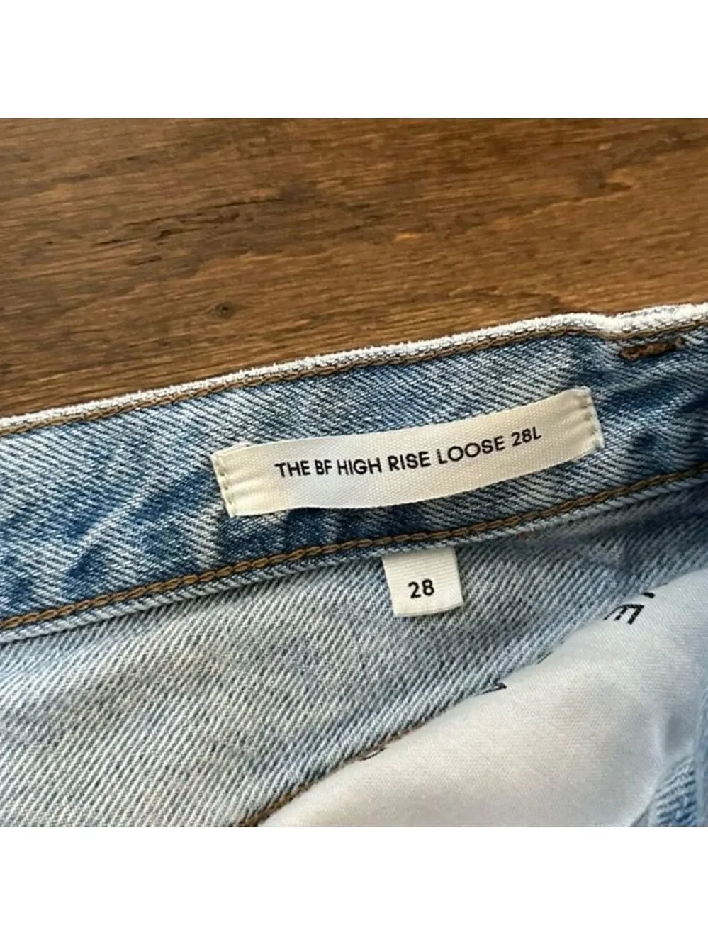 Denim Forum by Aritzia jeans-The Boyfriend High Rise Loose size 28-Retail $110 - Picture 9 of 12